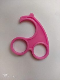No Touch Contact Less Tool to Open Doors, Pick up Bags and Push Buttons (Pink)