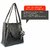 Mammon Women's stylish black color Handbags (LR-bib-blk)