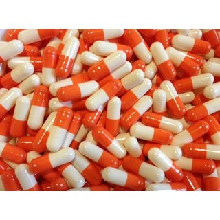 Empty Gelatin Capsules Orange/white Size 0 500 pieces