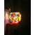 Ceramic Kapoor Dani/Aroma Oil Burner Cum Night Lamp(in-Built On/Off Button for Heating)Design On The Kapoordani May Vary