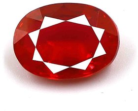 CEYLONMINE- 5.5 Carat Precious Ruby Stone Lab Certified  Effective Stone Ruby For Unisex