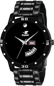 Espoir Analogue Black Dial Day and Date Boy's and Men's Watch - Jackson0507