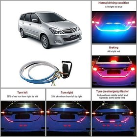 After cars Toyota Innova Old Flow Led Strip Trunk/ Dicky /Boot / Tail Lights with Free Gift Car Bluetooth