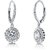 RM Jewellers 92.5 Sterling Silver American Diamond Life Style Earrings For Women