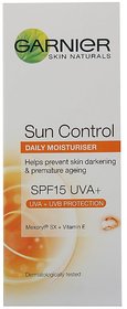 Garnier Skin Naturals Sun Control Daily Moisturiser SPF15 UVA+ 50ml