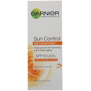 Garnier Skin Naturals Sun Control Daily Moisturiser SPF15 UVA+ 50ml