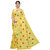 Eka Lifestyle Women's Mysore Silk Yellow Printed Saree