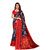 Eka Lifestyle Women's Mysore Silk Navy Printed Saree