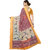 Eka Lifestyle Women's Linen Orange Printed Saree