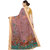 Eka Lifestyle Women's Linen Orange Printed Saree