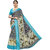 Eka Lifestyle Women's Linen Blue Printed Saree