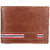 theFitSquare Men Brown Genuine Leather RFID Wallet 3 Card Slot 2 Note Compartment TFS-2010