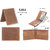 theFItSquare Men Brown Original Leather RFID Wallet 6 Card Slot 1 Note Compartment TFS-2014