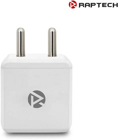 Raptech 5V/2 Amp Singal USB Port Wall Fast Charger Travel Charger White
