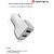 Raptech 5V/3 Amp Dual Port Rapid Car Charger with Quick Fast Charging White