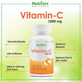 Buy Nutriarc Wellness Vitamin C 1000 mg Tablets-Immunity-Skincare ...