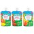 Heinz Puree Combo (Pack of 3) - Apple & Mango + Apple & Strawberry + Peach, Mango & Banana