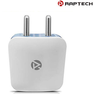 Raptech Mini Dual USB Universal Travel Charger Adapter (EU) 10W with 2.1...