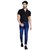 Ragzo Men's Stretchable Slim Fit Navy Jeans