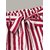 Westchic Women's White Top & Red Striped Palazzo