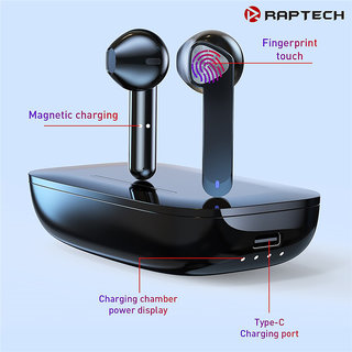 Buy Raptech BE36 Bluetooth 5.0 Touch Control Auto Pairing Charging