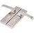 T-Arrow Steel Security Mortise Lock Handle Set Complete with Lock (Silver Satin Finish) Door Lock Set