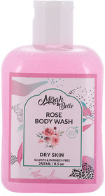 Mirah Belle - Rose Dry Skin Body Wash (250 ml) - For Dry, Dehydrated, Rough Skin. Makes Skin Soft, Smooth  Clear.