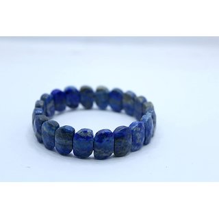 Shubh Sanket Vastu Crystal Lapiz Lazuli Special Flat Bracelet 3 inches