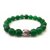 Shubh Sanket Vastu Crsytal Green Aventurine Diamond Cut 8 mm Beads Bracelet 3 inches