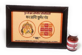 Dhan Prapti Kuber Yantra with Dhan Prapti Tilak Combo to Gain More and More Prosperity and Money in Your Life