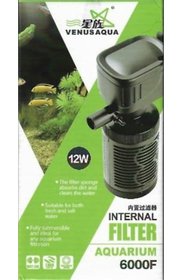 Venus Aqua  6000F Internal Aquarium Filter  (Mechanical Filtration for Salt Water and Fresh Water)