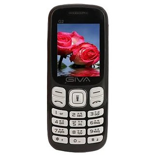 Giva G2 Dual Sim Mobile With 1100 mAh Battery / 0.8 MP Camera/ 1.7 Screen/ Bluetooth/ Flashlight/ FM /Expandable Memory
