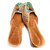 TMN Brown Stylish Ethnic Leather Juttis for Women (VMF007)