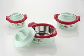 Thermoware Casserole Set  (2500 ml, 1500 ml, 800 ml) pack of 3