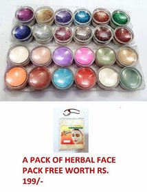 Colorful Round Glitter for Nail Art Nails With Free Gift