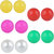 MissMister Acrylic Both side wearable 5 colours earring Combo Women Girls