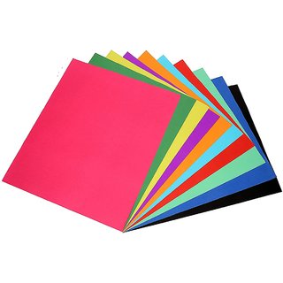 200 pcs Multicolor Both Side 300 GSM Origami Paper,Size 14 x 14 cm for Origami, Scrapbooking,Hobby Crafts,Project Work