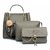 Grey Combo of Handbag with sling bag and golden chain bag