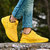 Layasa Yellow Lace-up Smart Casual Shoes For Men