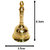 Stylewell Combo Of Round Head Pooja Puja Bell Ghanti With Diwali Devdas (No 1 ) Diya Oil / Ghee Lamp