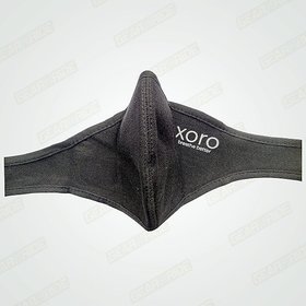 XORO Reusable Nose Mask with Activated Carbon Filter - CITY 'WITHOUT VALVE' GEAR N RIDE COLOR-BLACK, SIZE-MEDIUM