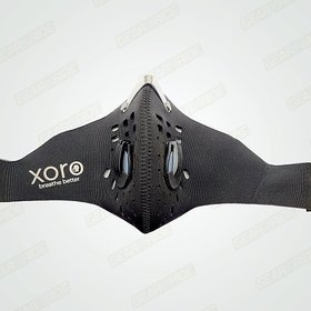 XORO Reusable Nose Mask with Activated Carbon Filter - HAWK 'Replaceable Filter with VALVE' GEAR N RIDE