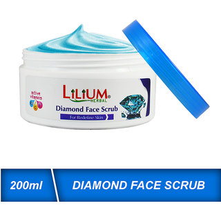 Lilium Diamond Gently Exfoliates & Smoothens Face Scrub 200ml