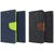 GADGETWORLD Luxury Combo of Mercury Diary Wallet Magnetic Lock Flip  Cover for iphone 6G (Blue and Brown)