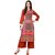 Saadhvi Red and Blue Crepe Geometric Pack of 2 Kurtas
