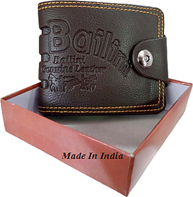 Samm & Moody Men Brown Genuine Leather Wallet Brown - Price in India