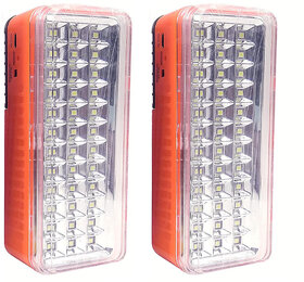 Infronics ITC-EN-75 36 hi- Bright SMD Rechargeable Emergency Light ,4V,1600 mAh Battery (Pack of 2)