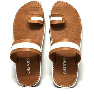 Buy Castoes Tan Casual Slippers for Men Online 499 from ShopClues