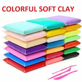 Sillyme Colorful Kids Ultra Light Modeling Clay Magic Air Dry Clay Artist Studio Toy 12 Bright Color 12 Colors No-Toxic Modeling Clay  Dough