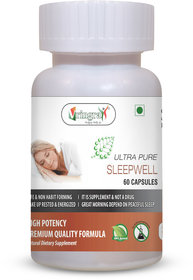 Vringra Sleeping Capsules - Sleeping Pills - Sleeping Tablets - Sleepwell Capsules 60 Cap. (Pack Of 1)